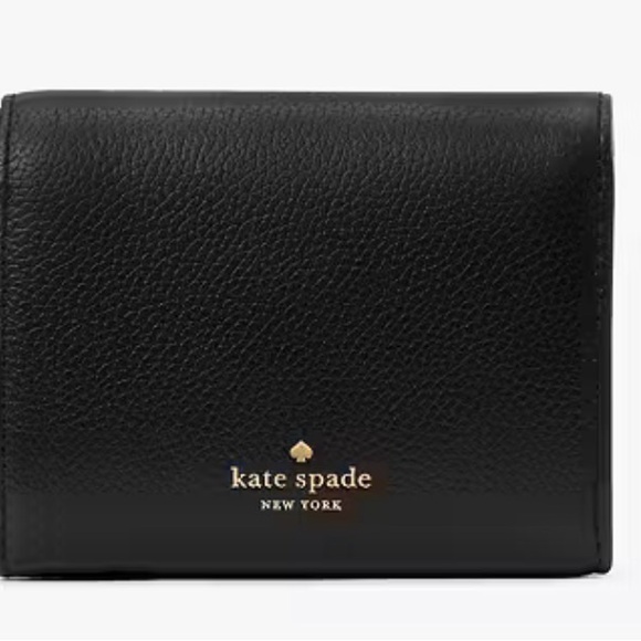 Kate Spade Kayla Black Pebbled Leather L- Zip Wallet - Picture 2 of 6